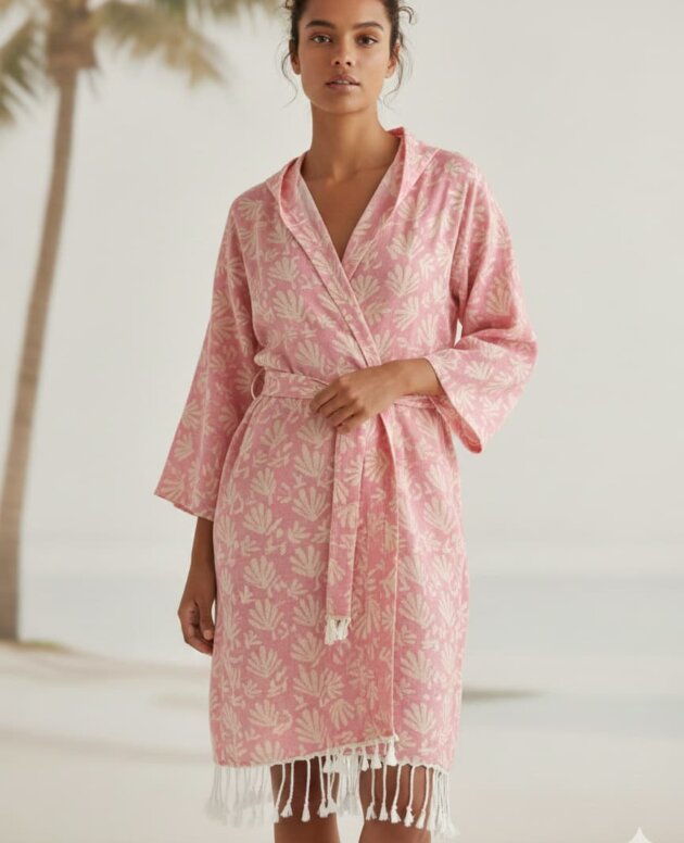 Desenli Kimono Bornoz & Sabahlık